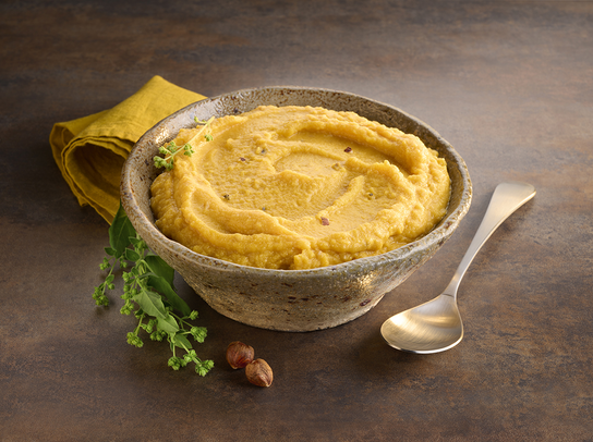 Purée de butternut et noisettes