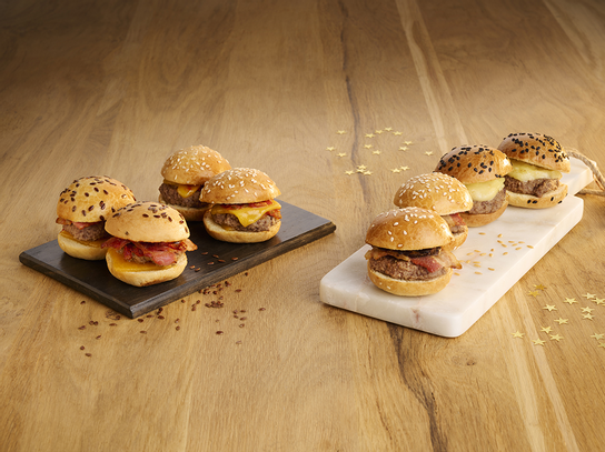 Mini-burgers cheese et bacon