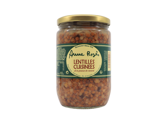 Lentilles cuisinées 655g - Anne Rozès