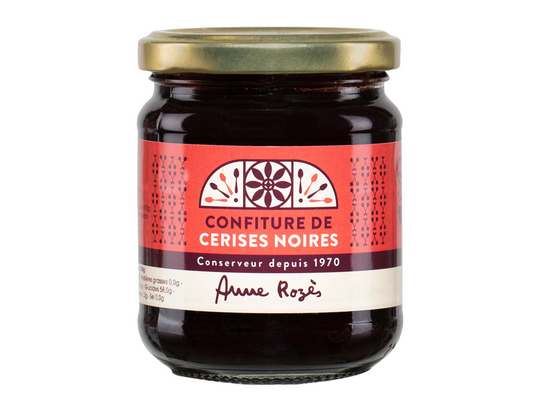 Confiture de Cerises Noires 360g - Anne Rozès