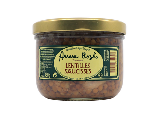 Lentilles saucisses - Anne Rozès