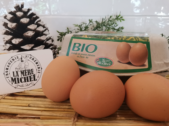 Une boite de 6 œufs Bio