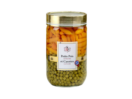 Petits pois extra fins et carottes à l'étuvée 72 cl