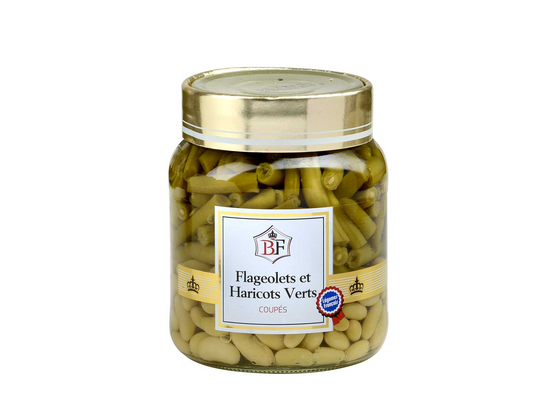 Flageolets et Haricots verts coupés 37 cl