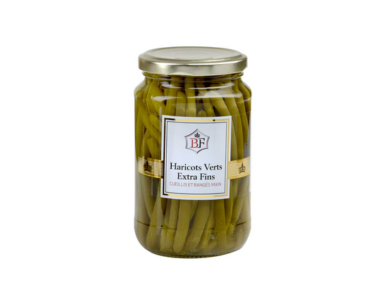 Haricots verts extra fins cueillis et rangés mains 37 cl