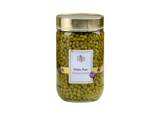 Petits pois extra fins à l'étuvée 72 cl