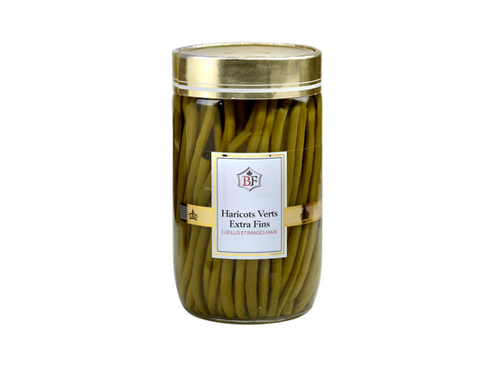 Haricots verts extra fins cueillis et rangés mains 72 cl