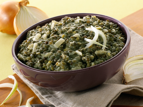 Lentilles aux oignons