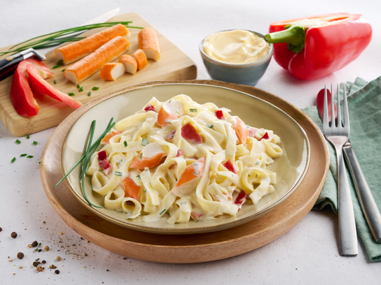 Salade tagliatelles surimi