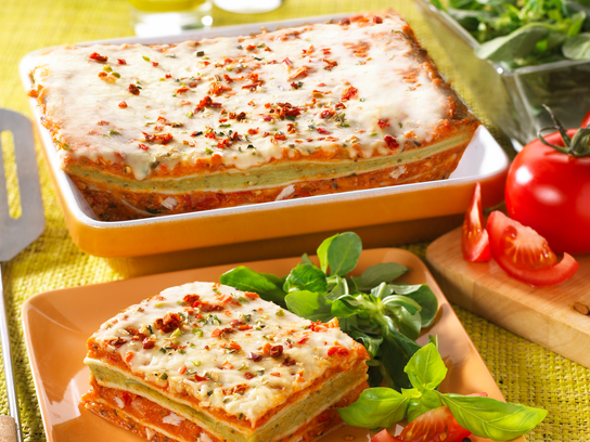 Lasagnes poulet au pesto