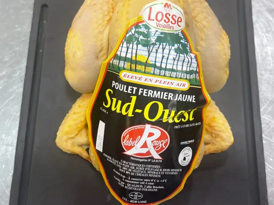 Poulet fermier jaune PAC du Sud-Ouest