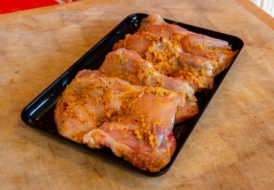Cuisse de poulet marinées à l’ail