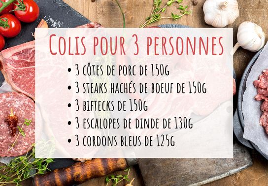 Colis pour 3 personnes