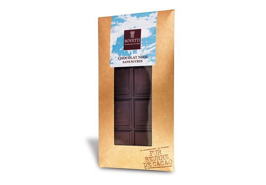 Tablette de chocolat noir sans sucres ajoutés
