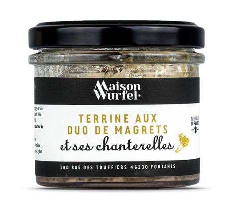 Terrine duo de magrets et chanterelles de la Maison Wurfel