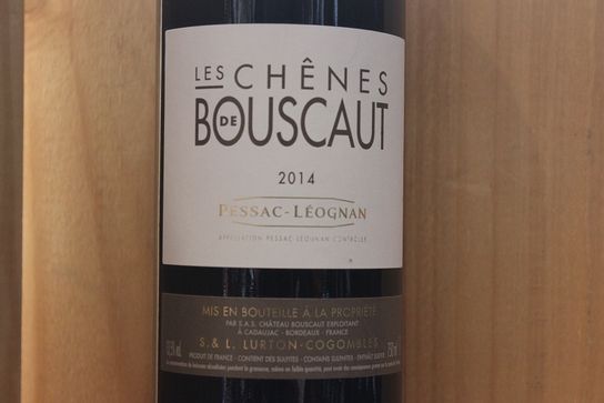 "Les chênes de Bouscaut" 2016 Rouge- Pessac Leognan