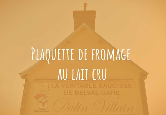 Plaquette de fromage au lait cru 400 grs