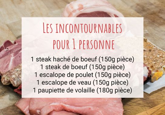 Les incontournables pour une personne