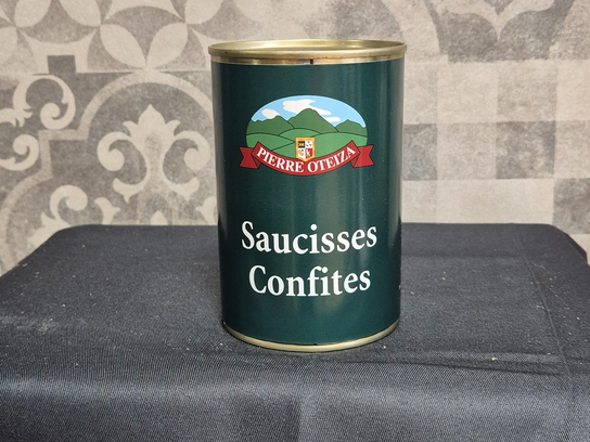 Saucisses confites de Pierre Oteiza