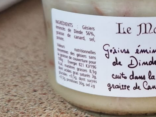 Gésier de dinde