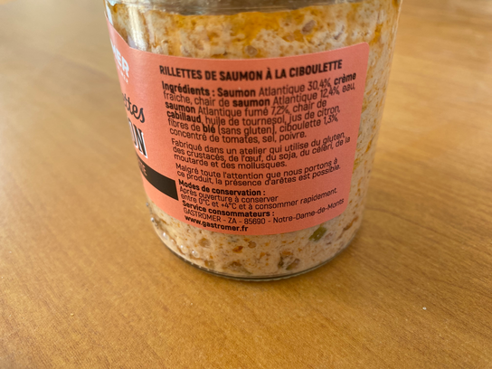 Les Rillettes : SAUMON A LA CIBOULETTE