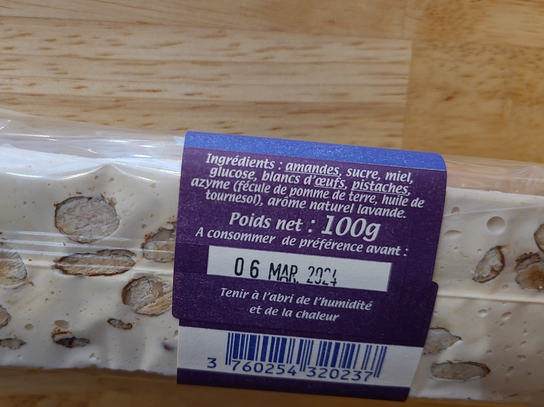 Nougat à la lavande