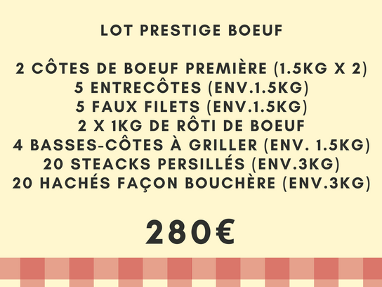 Lot "Prestige Bœuf"