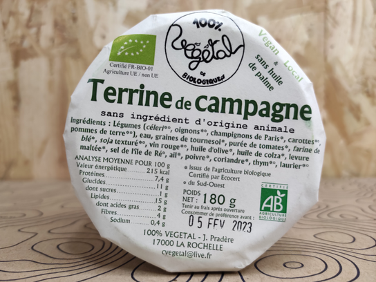 Terrine de Campagne - 100% Végétal