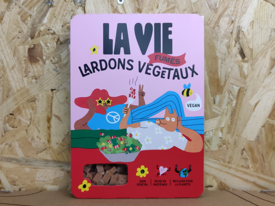 Lardons végétaux fumés - La vie