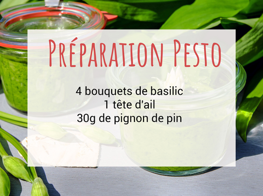 Préparation Pesto