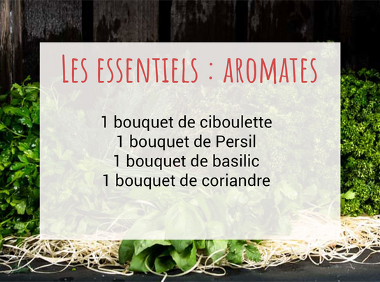 Les essentiels : aromates