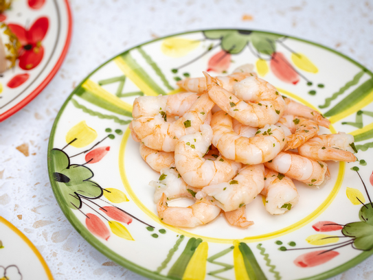Gambas à l'ail