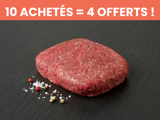 Steak haché 10 + 4 offerts