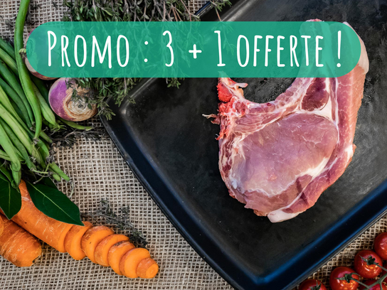 Côte de porc 3 + 1 offerte