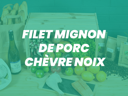 Filet mignon de porc chèvre noix