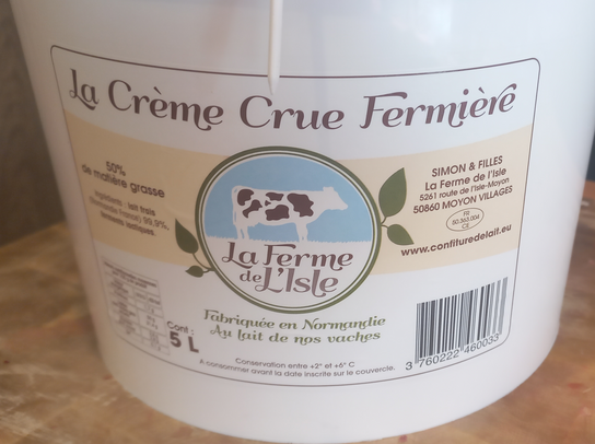 Crème crue de la manche