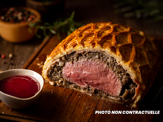 Filet de bœuf en croute sauce morilles