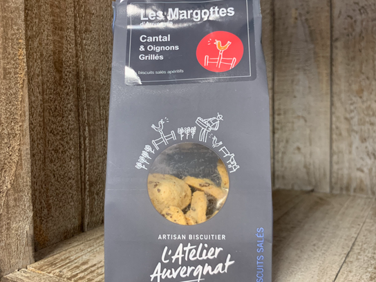 Biscuits apéritif Cantal Oignons grillés