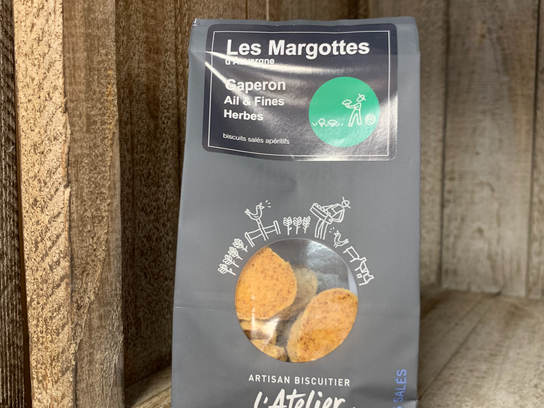 Biscuits apéritif "les Margottes" gaperon ail fines herbes