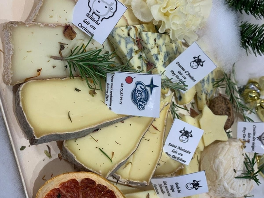 Plateau fin de repas Noël découpé