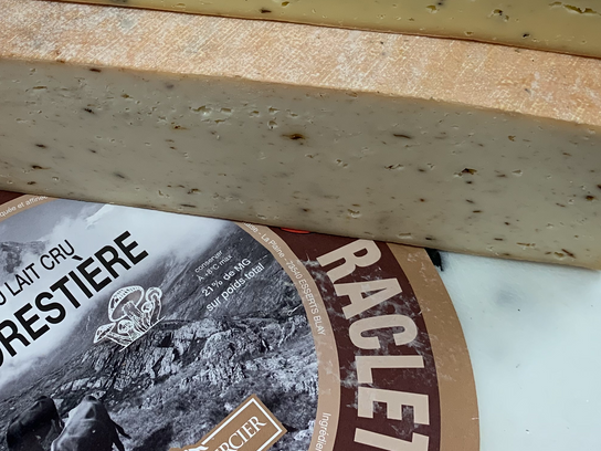 Raclette forestière aux cèpes