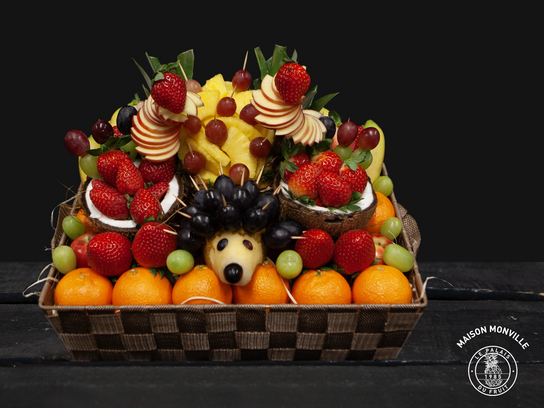Corbeille de fruits adaptée aux enfants