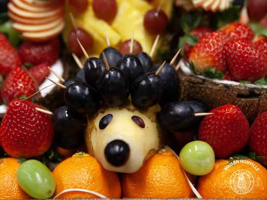 Corbeille de fruits adaptée aux enfants