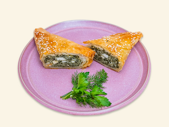 Spanakopitta MEGA,  feuilleté épinards et fromages grecs