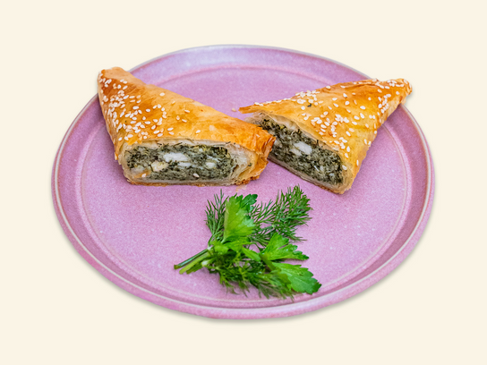 Spanakopitta, feuilleté épinards et fromages grecs