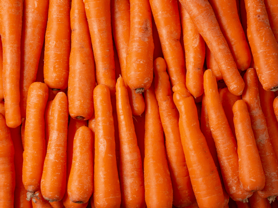 Carottes lavées