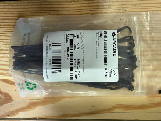 1 gousse de vanille BIO