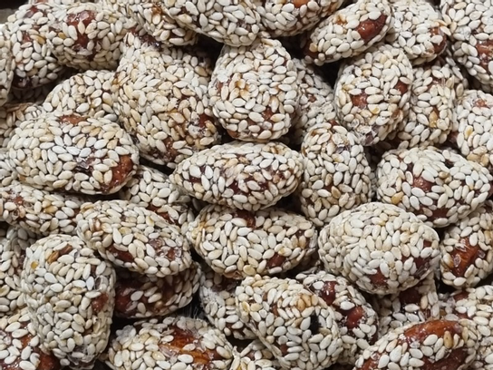 Amandes caramélisées aux sésames