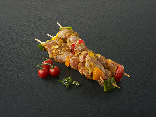 Brochette de porc marinée  thym citron