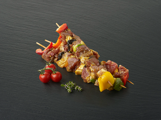 Brochette aiguillettes de canard